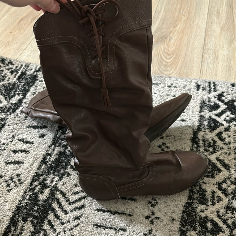 Brown autumn boot